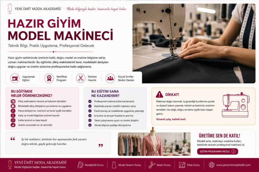 Hazır Giyim Model Makinecisi Ne İş Yapar?