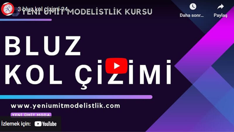 Bluz Kol Çizim Çalışması