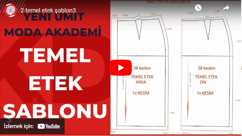 Temel Etek Şablon Çalışması